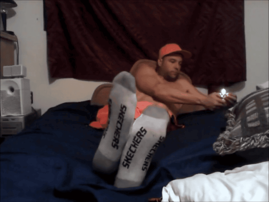 Str8 Dude Teases With Hot Socks